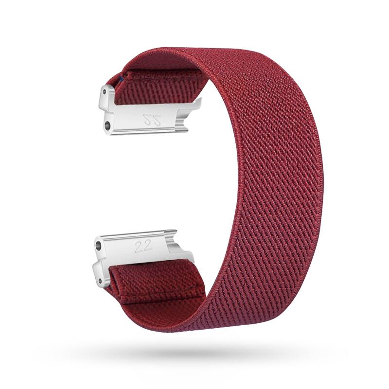 StrapsCo - Stretch Band Nylon Watch Strap For Fitbit Versa & Versa 2 - Burgundy price history on PriceWatchPro