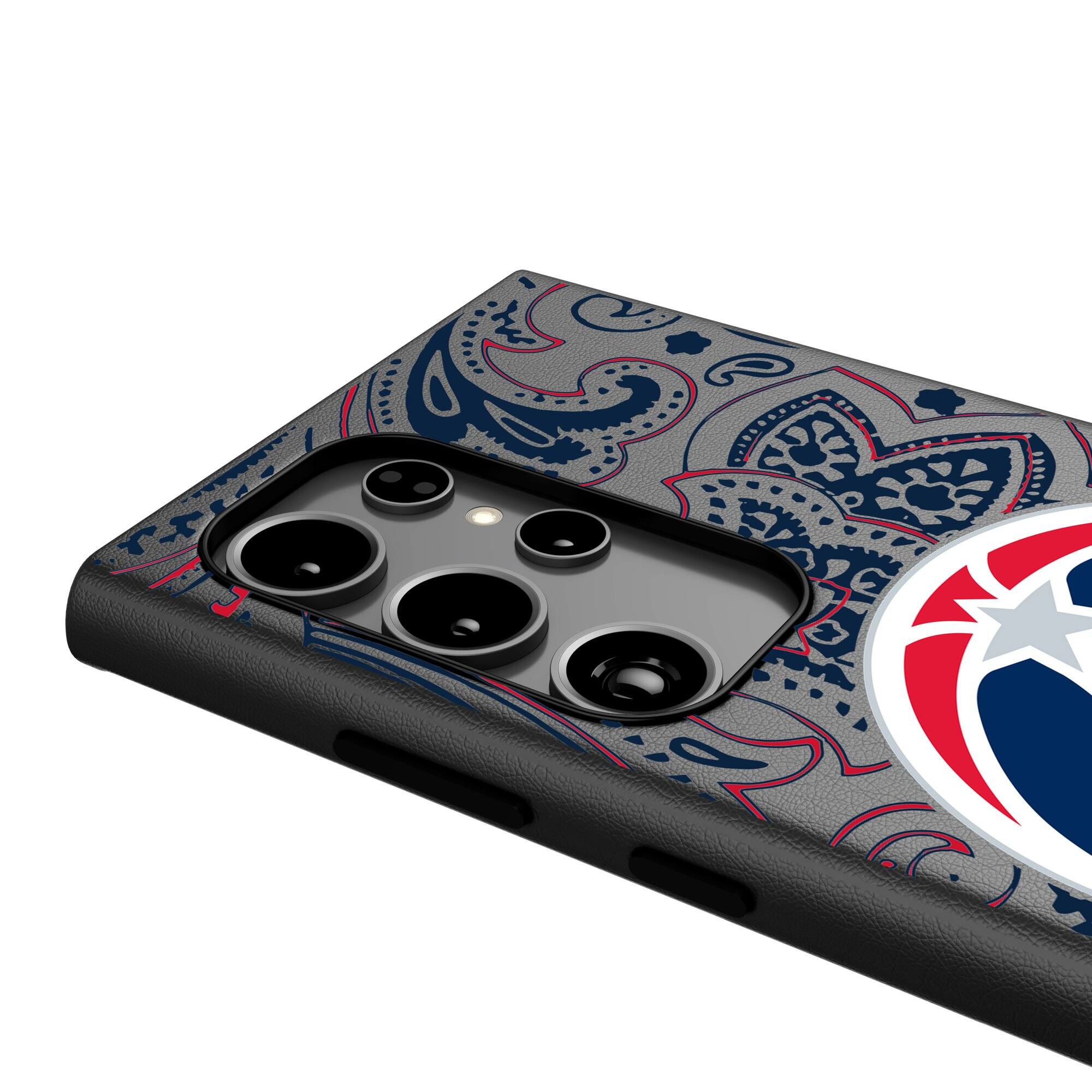Alt View 3. Keyscaper - Washington Wizards Paisley Galaxy Magnetic Bump Case - S25 Ultra - Black.