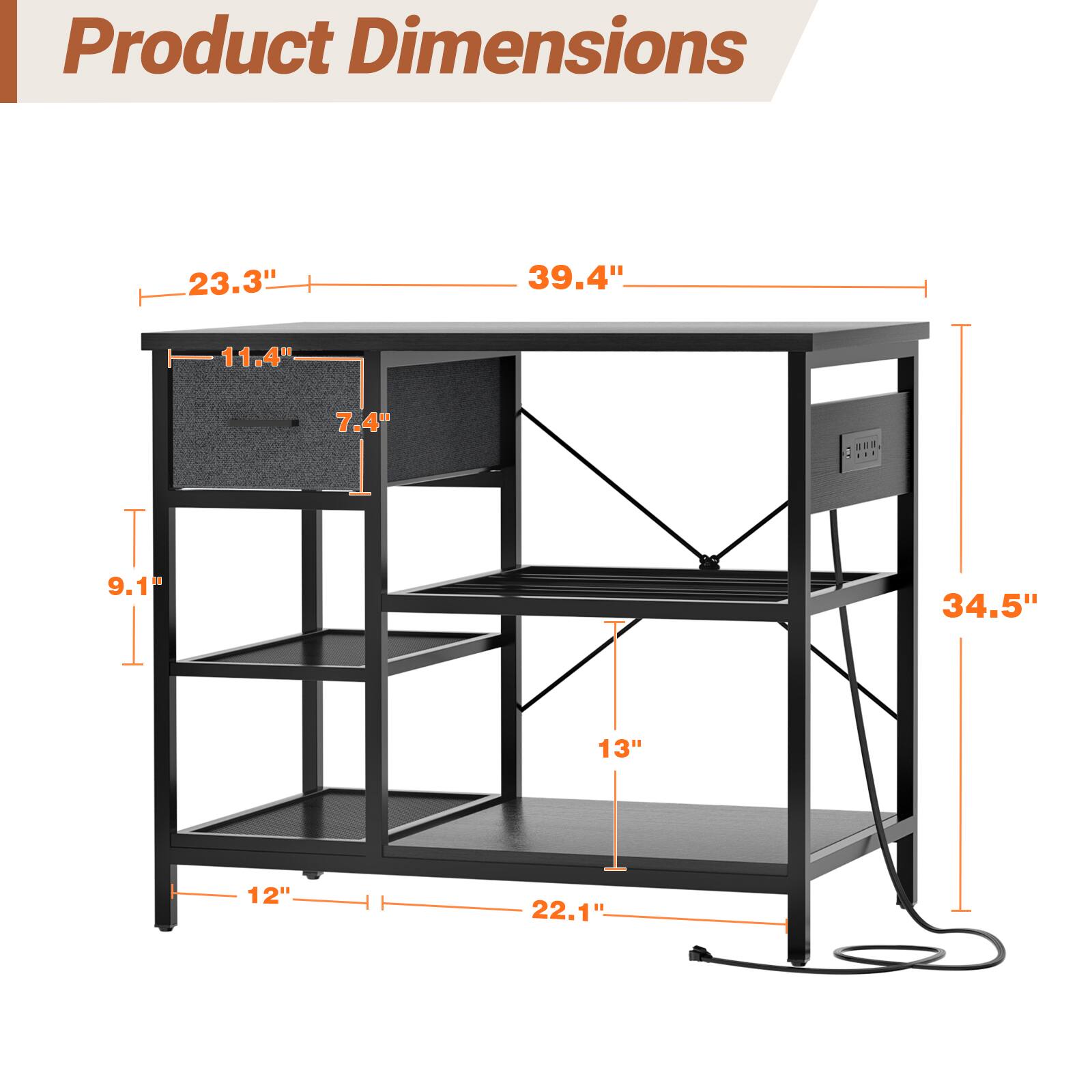 Product Dimensions: 23.3" x 39.4" x 11.4" x 7.4" x 9.1" x 34.5" x 13" x 12" x 22.1"