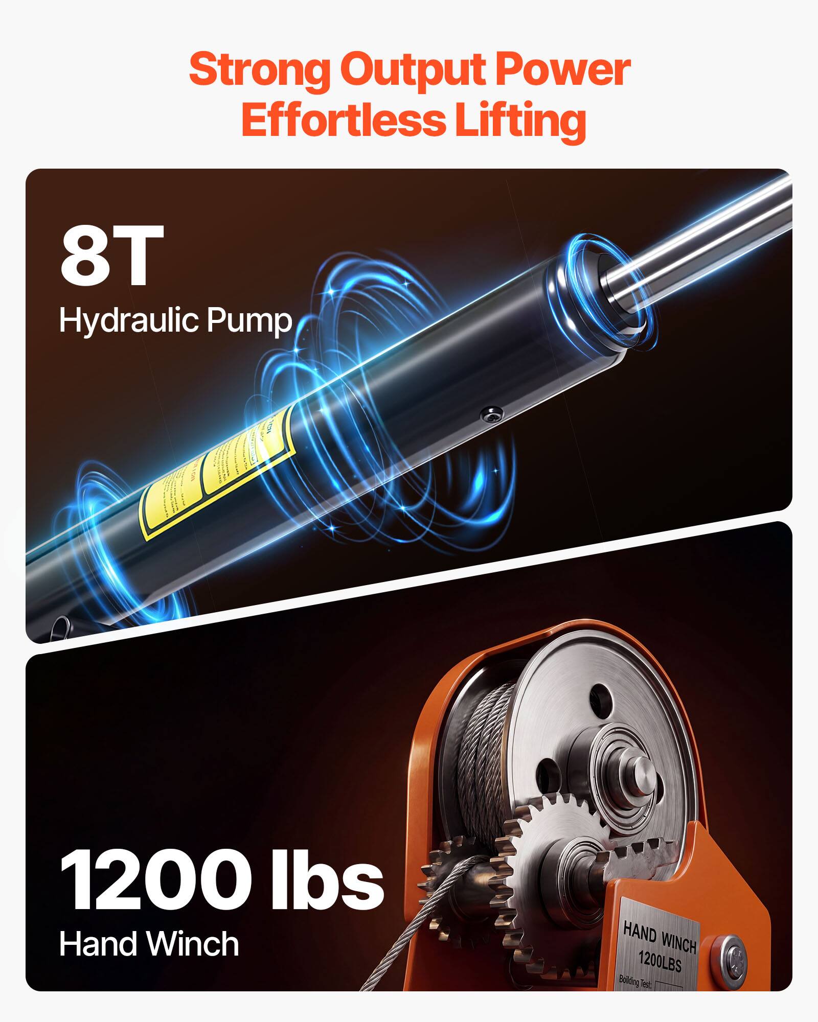 Strong Output Power Effortless Lifting

8T Hydraulic Pump

1200 lbs Hand Winch

HAND WINCH 1200LBS Boiling Test