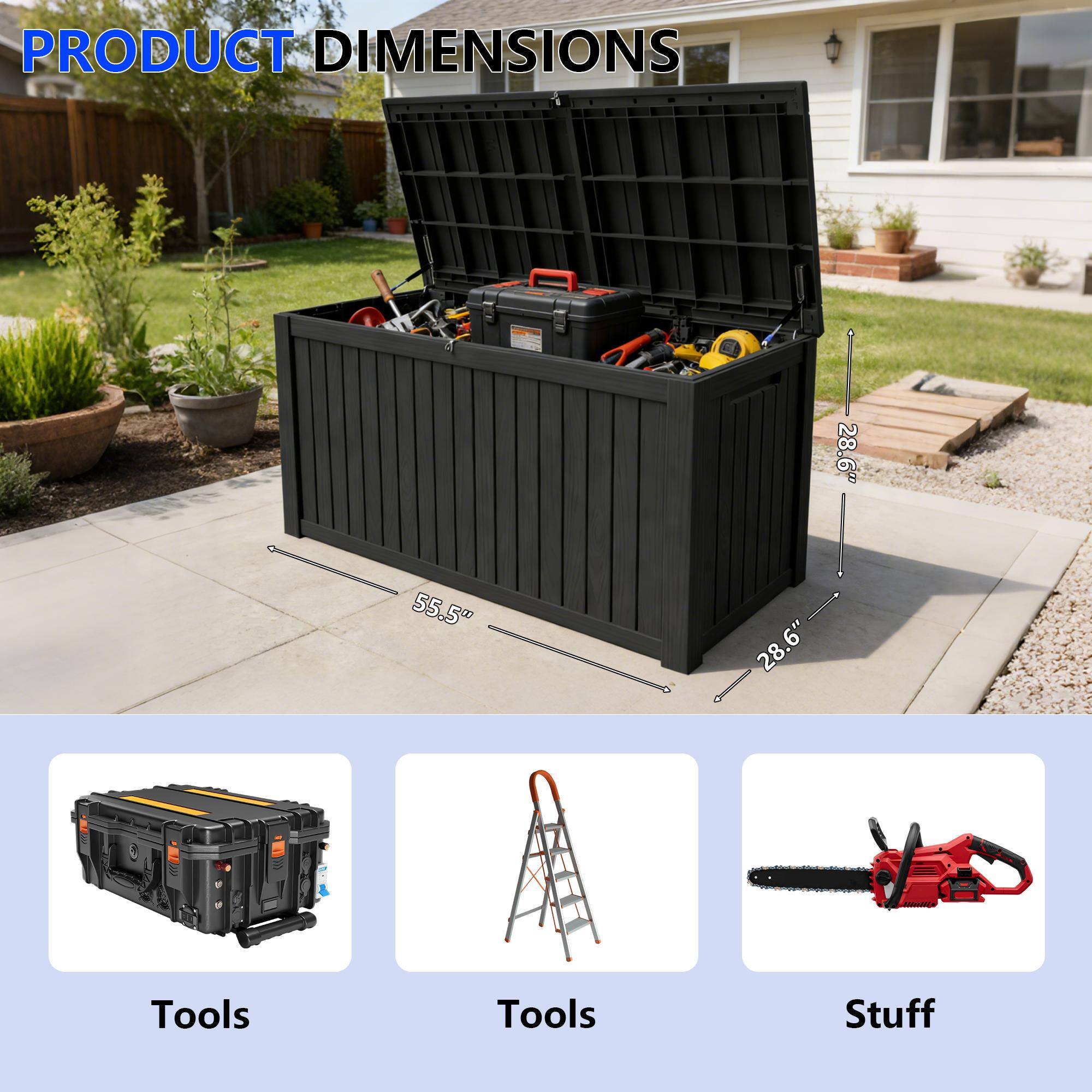 PRODUCT DIMENSIONS  
28.6" 55.5" 28.6"  

Tools  
Tools  
Stuff