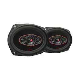 Cerwin Vega - Cerwin-Vega- H7694 HED Series 6"x 9" 4-Way Coaxial Speakers - Black and Red