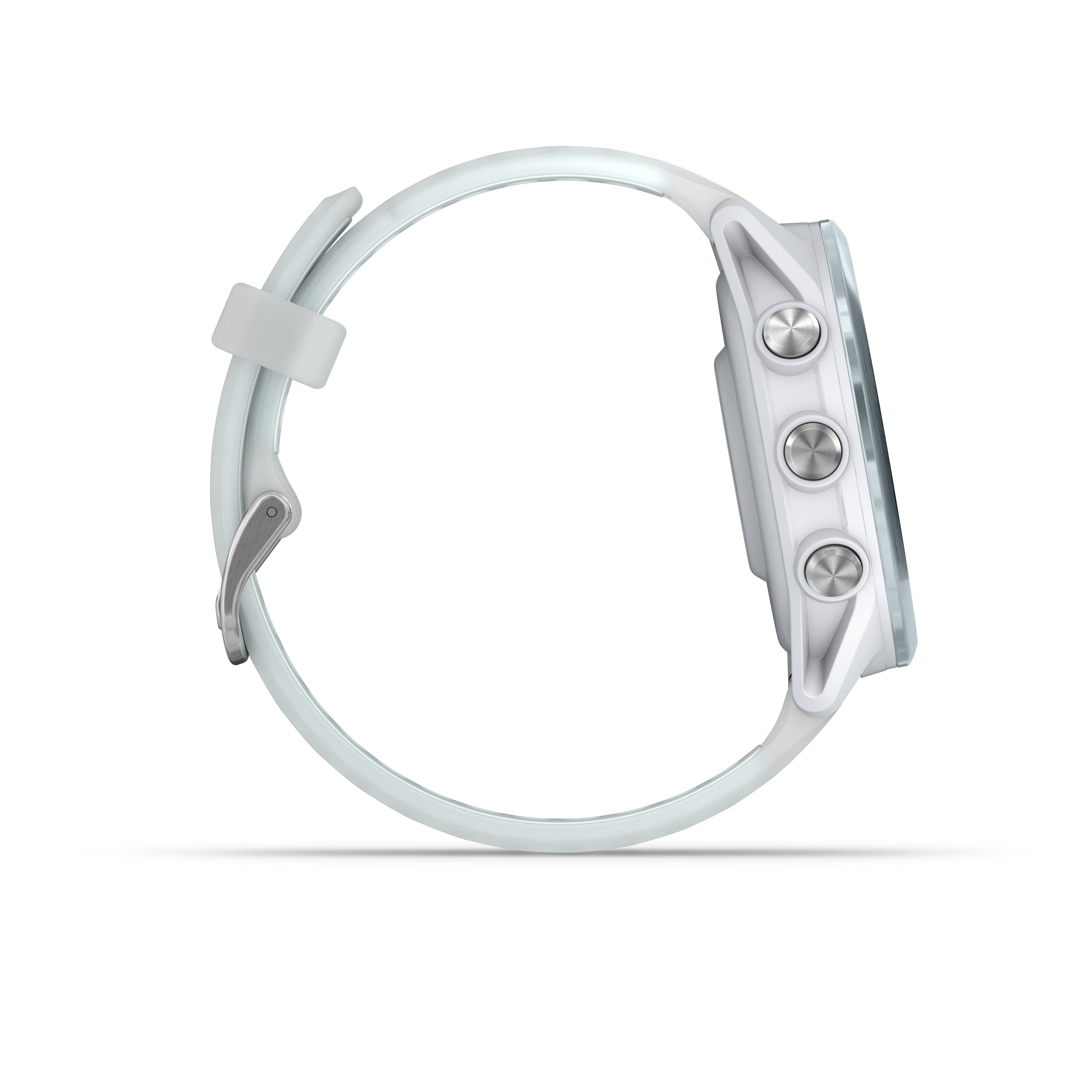 Alt View 6. Garmin - Forerunner 570 GPS Smartwatch 42 mm Aluminum - Cloud Blue Aluminum.