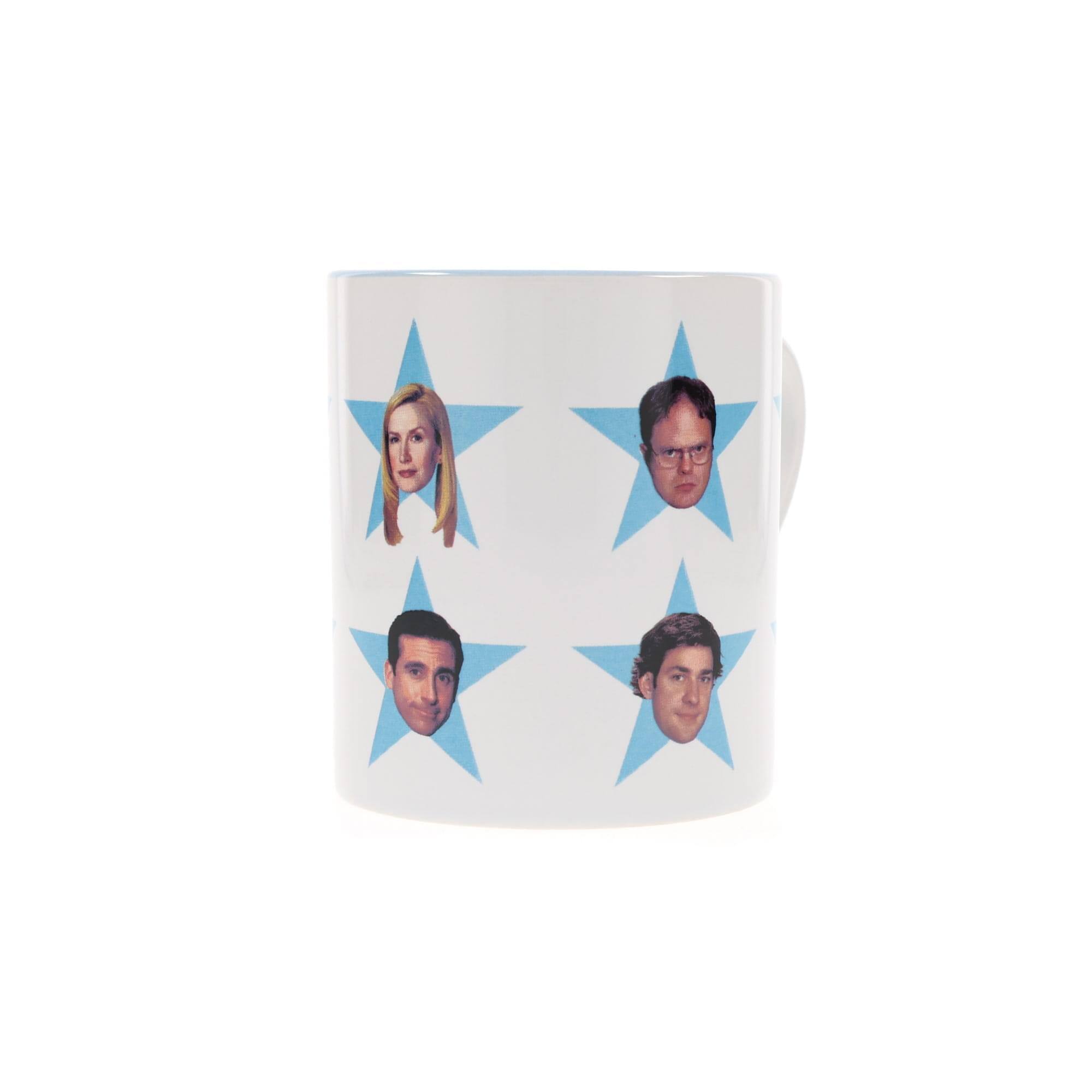 Alt View 1. Silver Buffalo - The Office Cast Stars Ceramic Mug | Holds 14 Ounces - White.