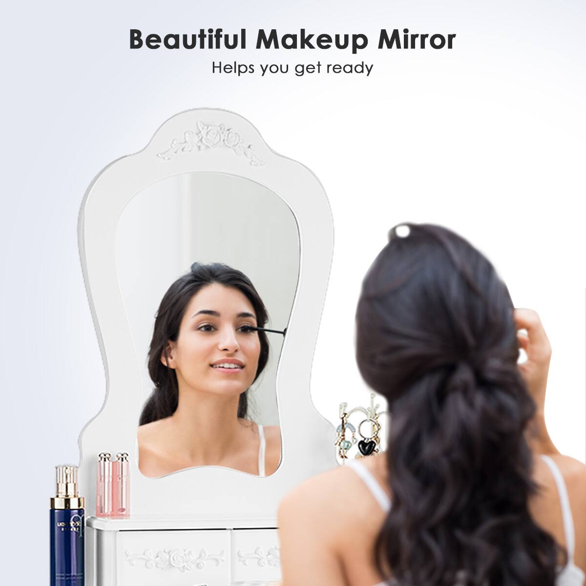 Beautiful Makeup Mirror  
Helps you get ready