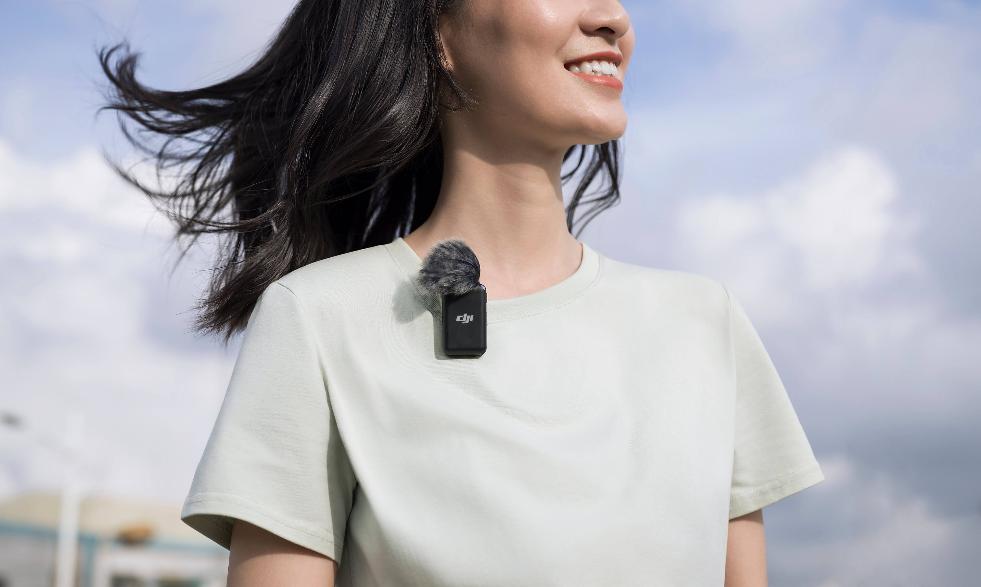 Alt View 14. DJI - Mic - Wireless Lavalier Microphone with Dual-Channel Recording.