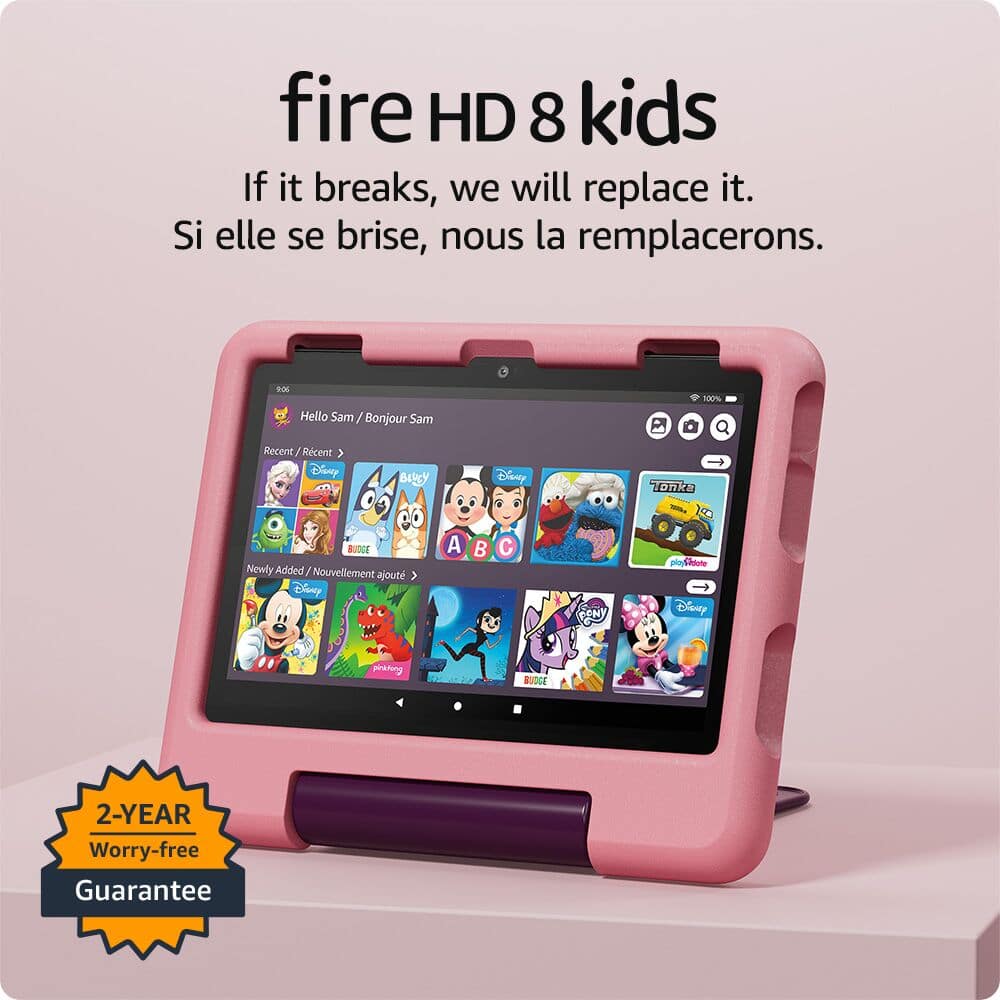 Amazon Fire HD 8 Kids tablet, ages 3-7 | 3GB memory, 13-hr battery ...