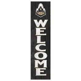 Jardine - Purdue Boilermakers 12'' x 48'' Welcome Outdoor Leaner - Black