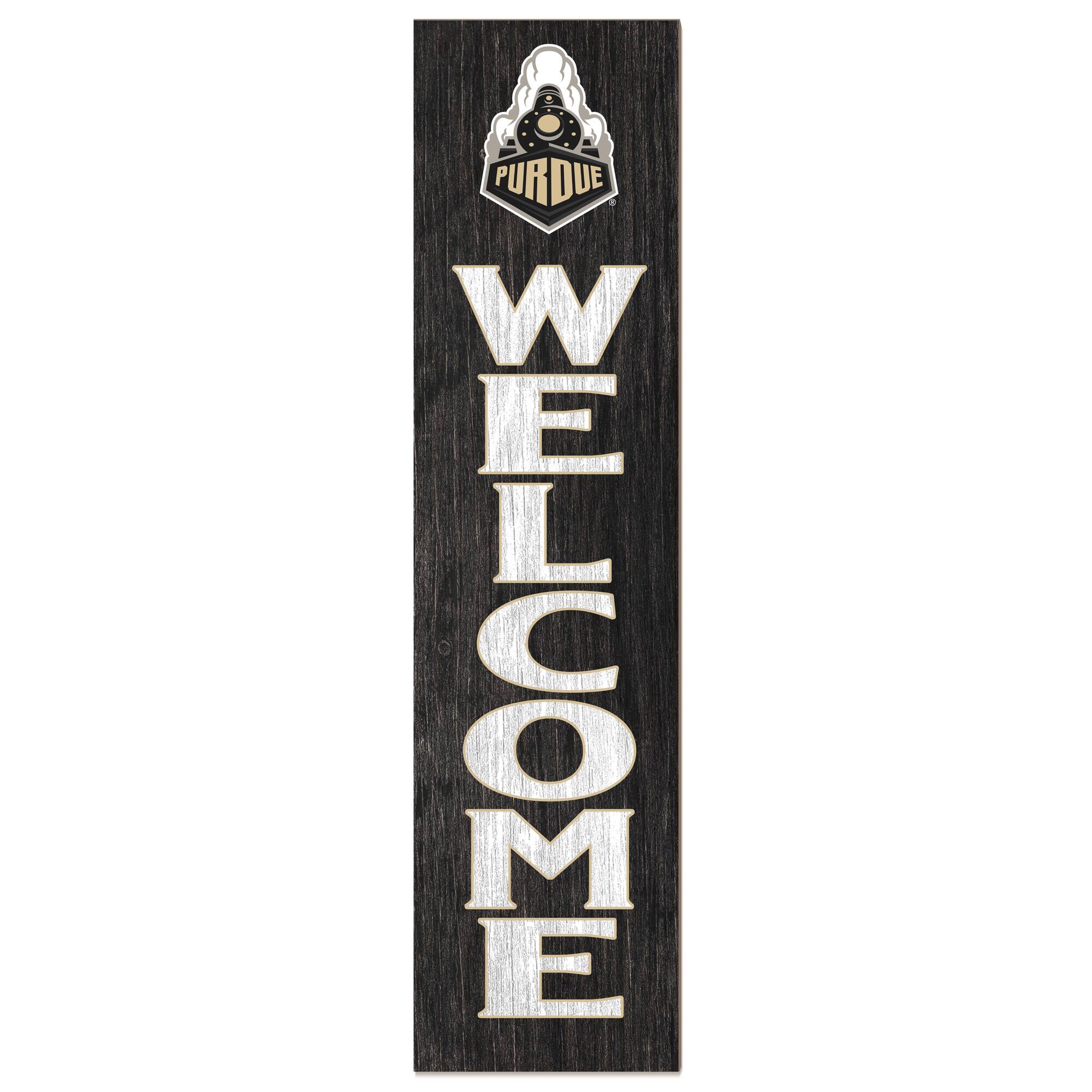 Purdue Boilermakers 12'' x 48'' Welcome Outdoor Leaner