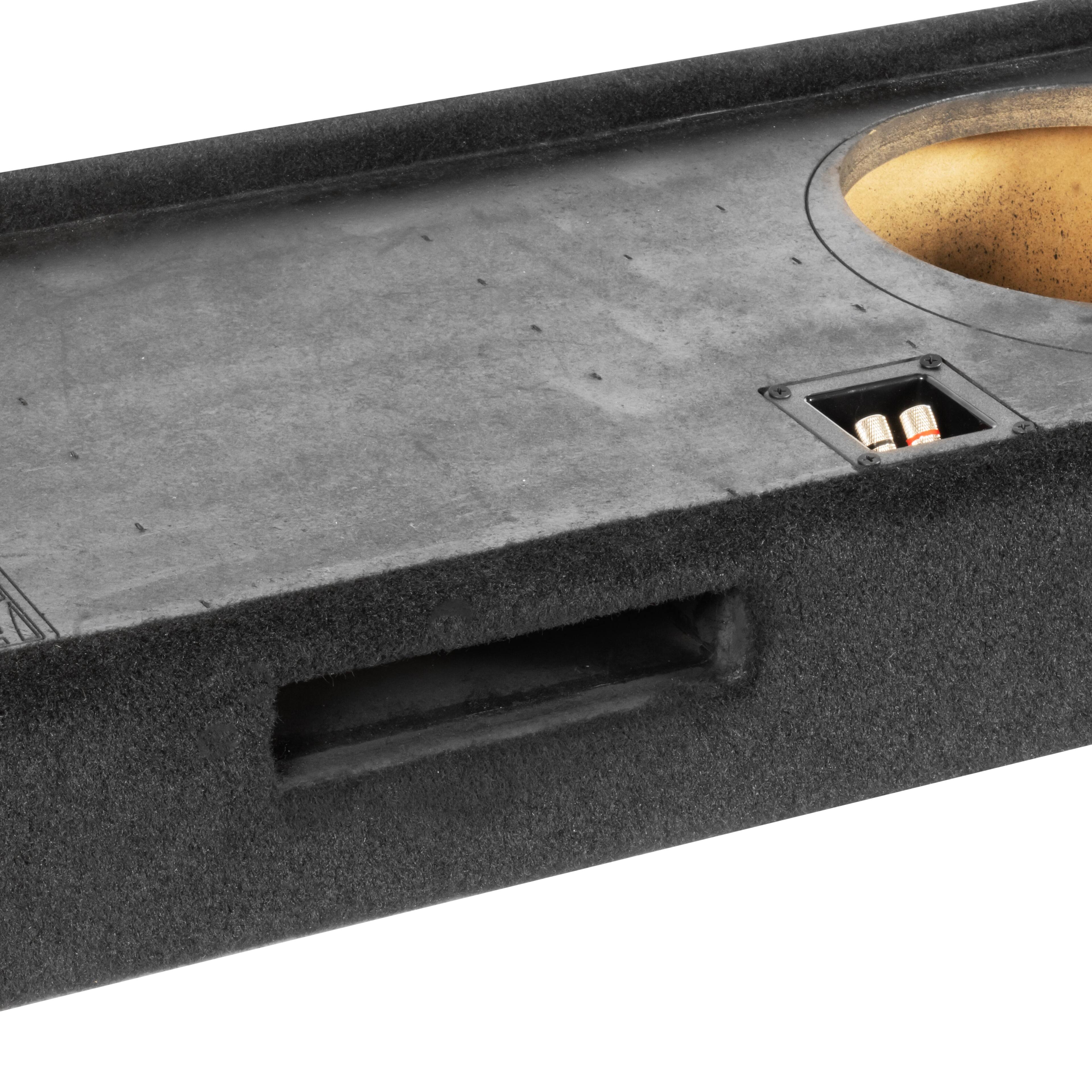 Alt View 6. NVX - 2009-Up Ford F-Series - 10in Sub Enclosure BE-FD-09F150SC-P210 Custom Fit Under-seat Dual Empty Ported Box.