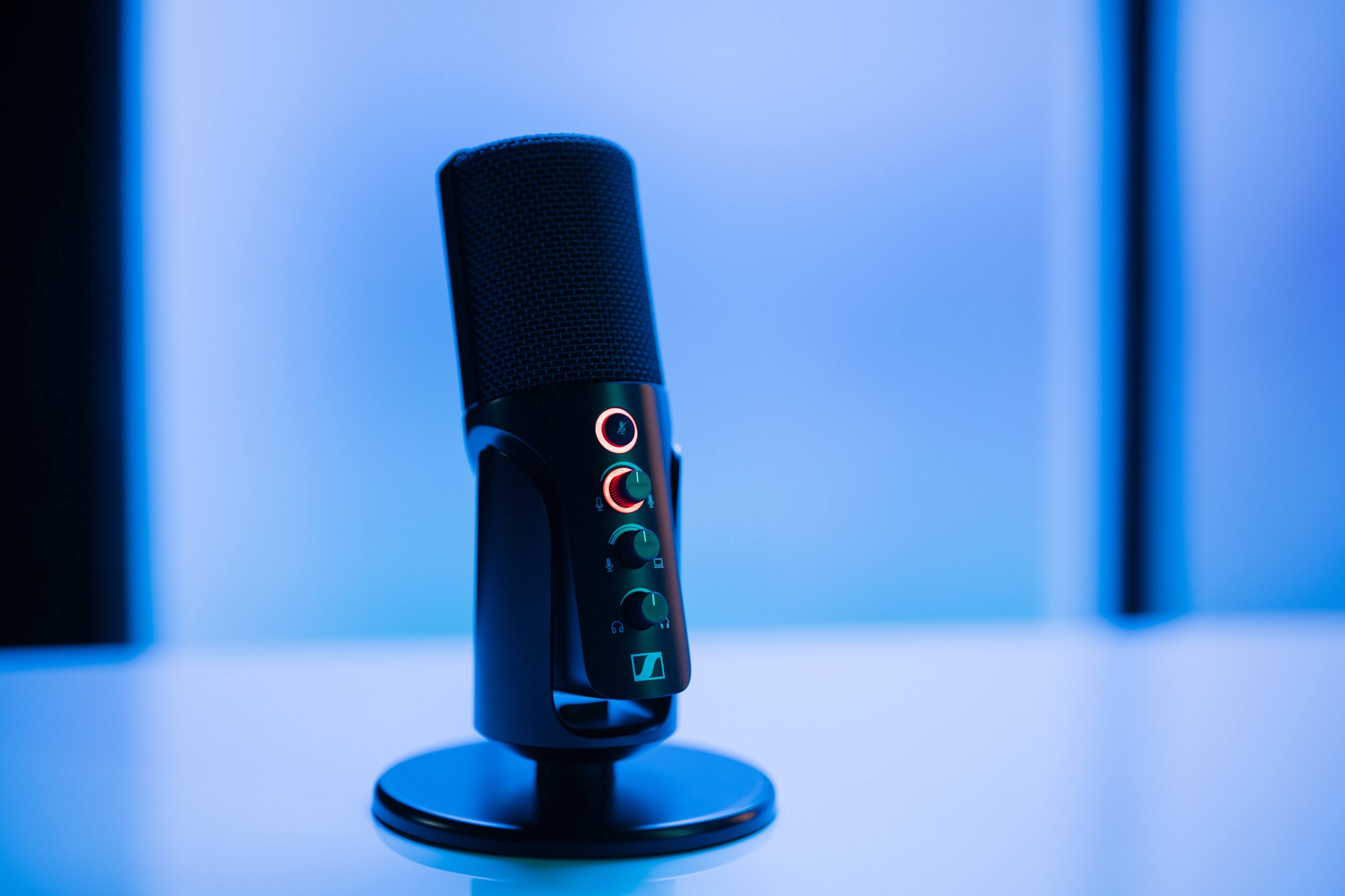 Alt View 18. Sennheiser - Profile USB Condenser Microphone with Desktop Stand - Black.