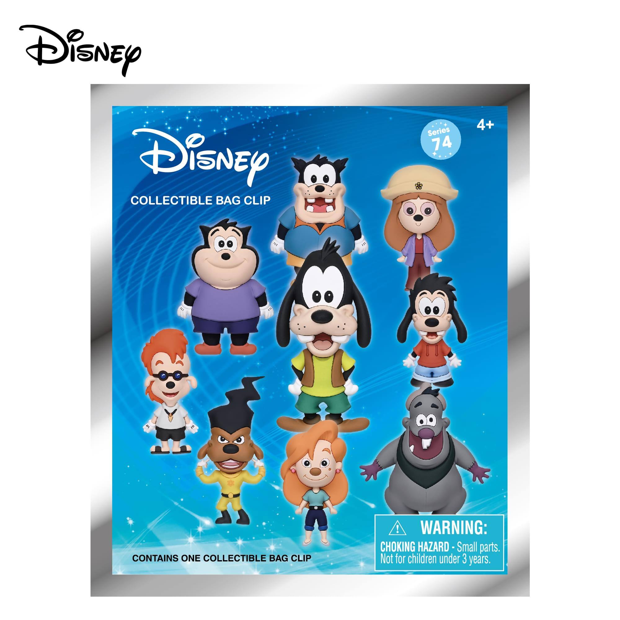Disney COLLECTIBLE BAG CLIP Series 74 4+ CONTAINS ONE COLLECTIBLE BAG CLIP ! WARNING: CHOKING HAZARD - Small parts. Not for children under 3 years.