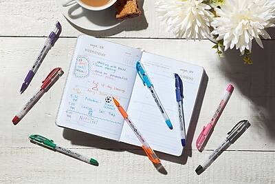 Alt View 7. BIC America - BIC Gel-ocity Stic Gel Pens, Medium Point, 0.7 mm, Assorted Colors, 14/Pack (RGSMP14-AST).