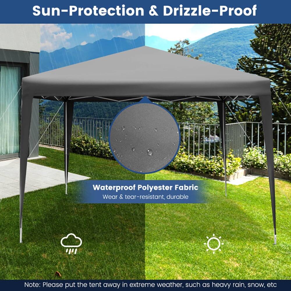 Sun-Protection & Drizzle-Proof

Waterproof Polyester Fabric
Wear & tear-resistant, durable

Note: Please put the tent away in extreme weather, such as heavy rain, snow, etc