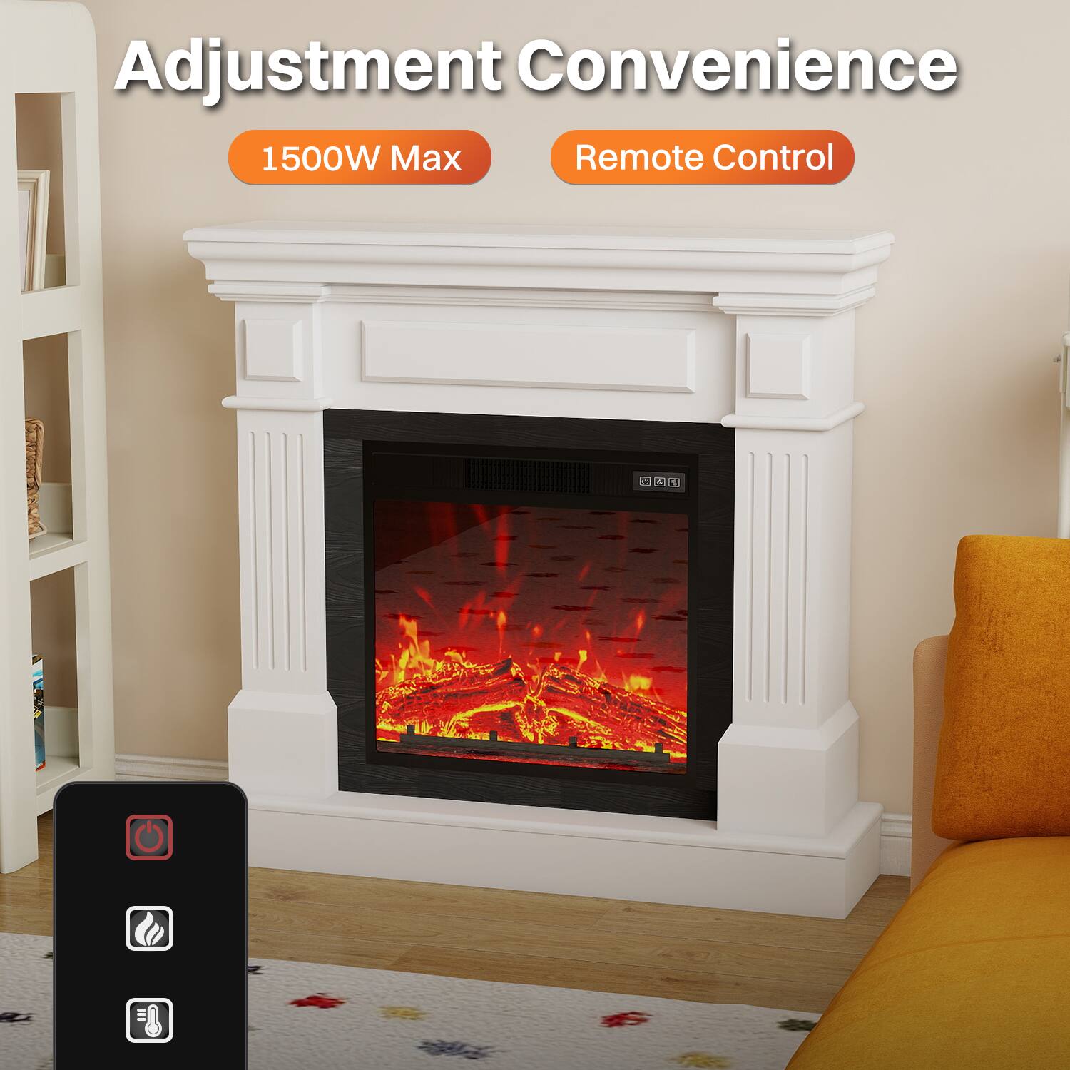 Adjustment Convenience  
1500W Max  
Remote Control
