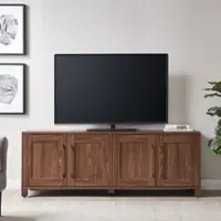 Camden&Wells - Yarmouth TV Stand for Most TVs up to 75" - Warm Walnut - Front_Zoom