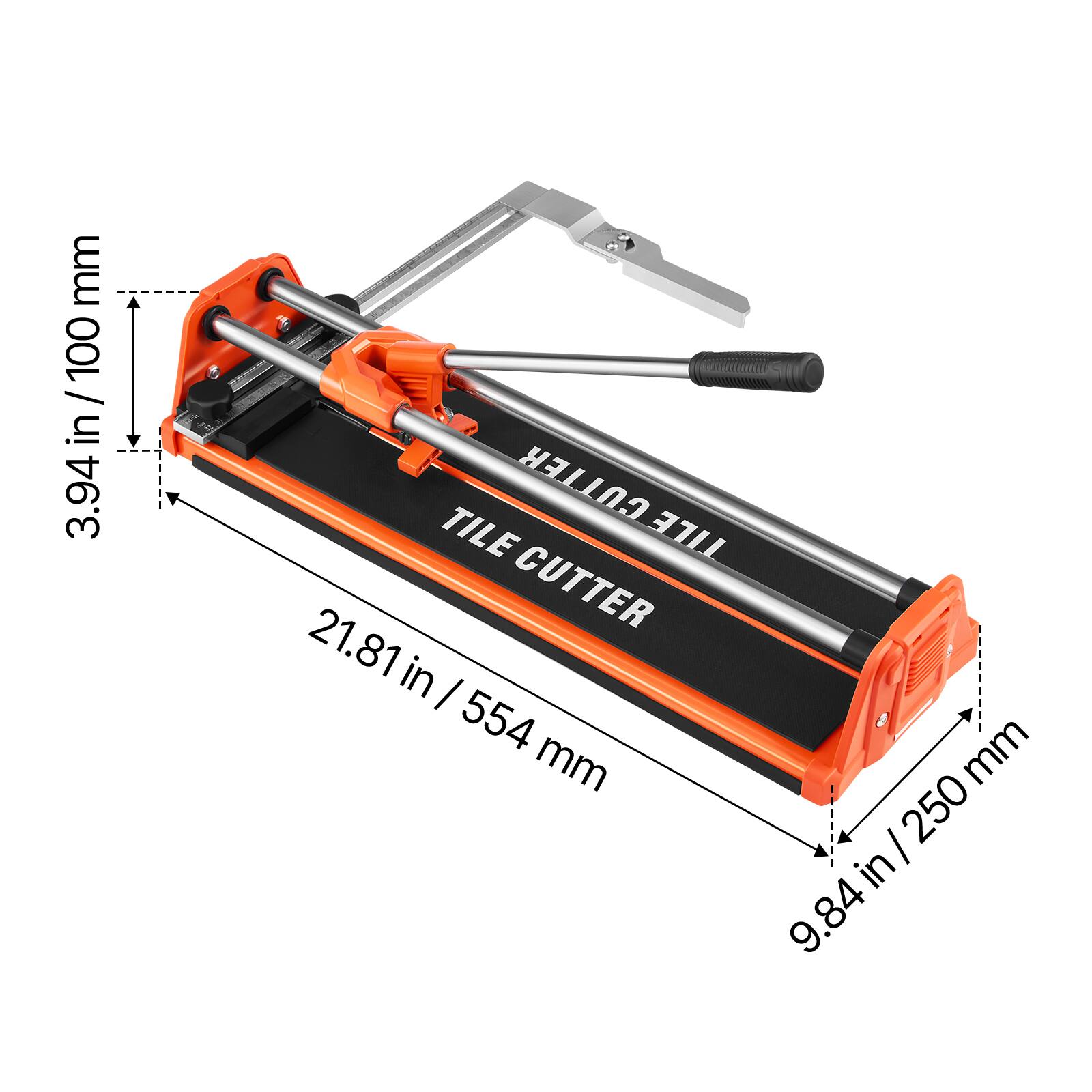 mm 100 / in 3.94 in / 3.94 15 CUTTER TILE TILE CUTTER 21.81 in I 554 mm mm I 250 in 9.84