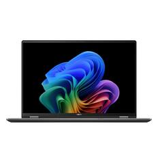 Front. ASUS - Vivobook 16 Flip 16" 2K OLED Laptop - Intel Core Ultra 7 - 16GB RAM - 512GB SSD - Copilot+ PC - Matte Gray.
