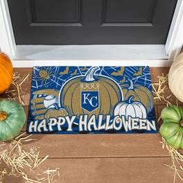 Evergreen Enterprises - Kansas City Royals 28" x 16" Happy Halloween Turf Door Mat - Multicolor