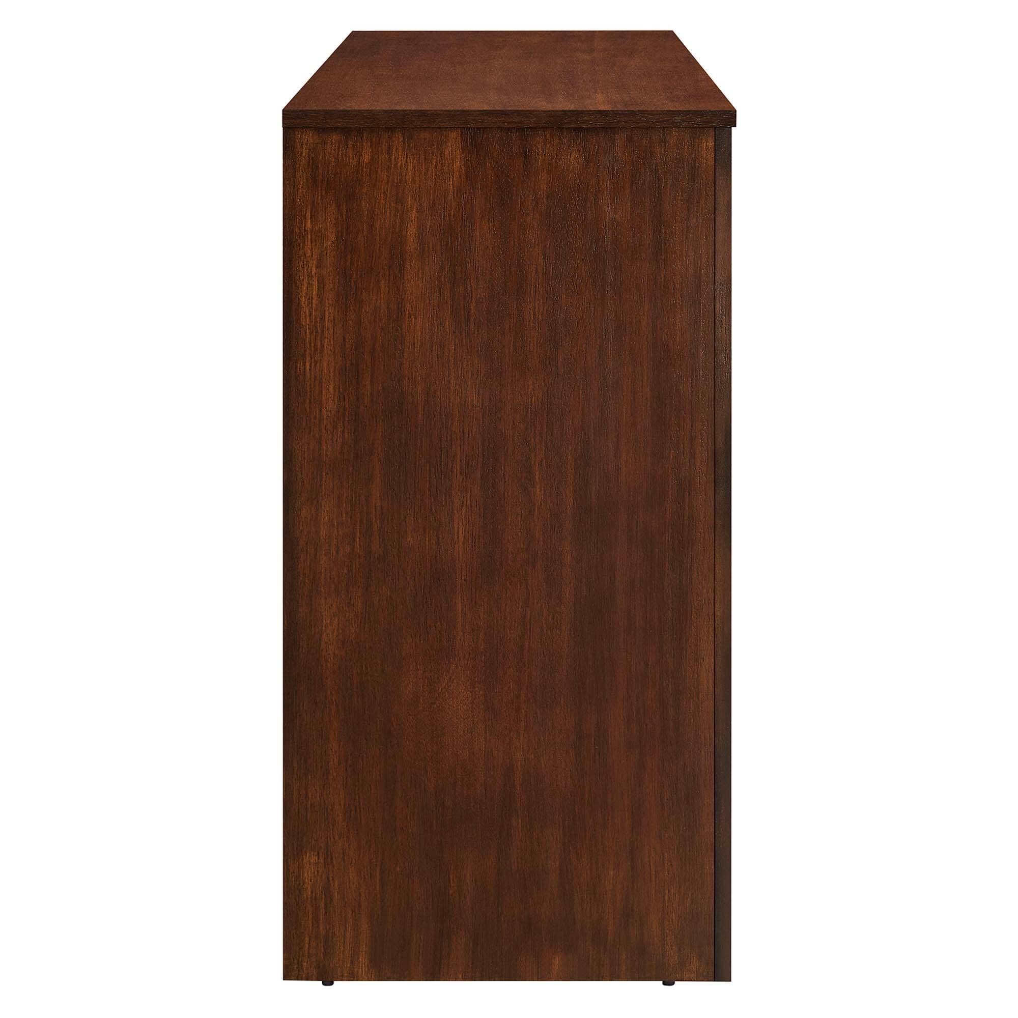 Alt View 2. Modway - Appia Wood Grain 4-Door Sideboard Storage Cabinet by Modway - Walnut.