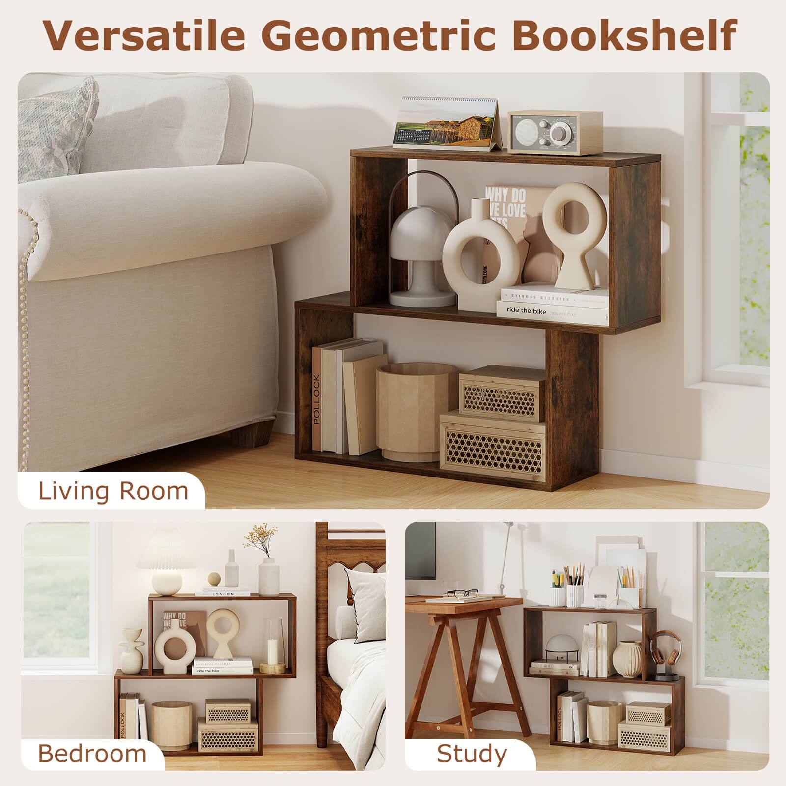 Versatile Geometric Bookshelf

Living Room

Bedroom

Study