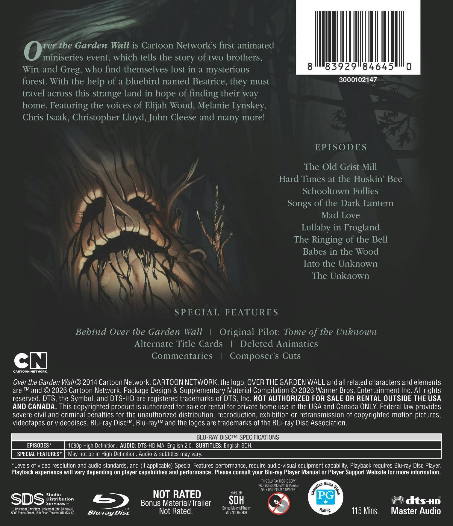Back. Over the Garden Wall: Season 1   - BLU-RAY.
