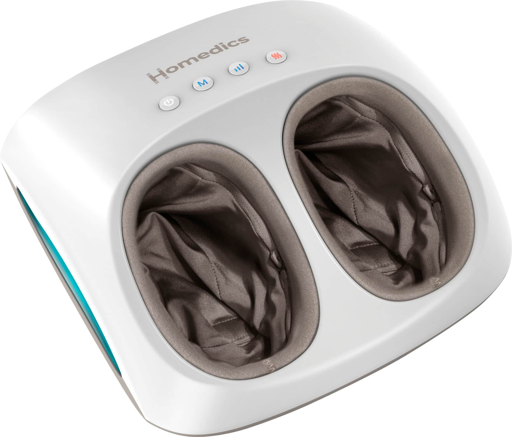 Homedics - Shiatsu + air 4.0 foot massager with heat - White - Angle_Zoom