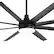 Left. Breezary - 72" Large Indoor Ceiling Fan with Remote, 8 ABS Blades, 6-Speed DC Motor, Timer, 7''/12''Downrods, Light/No Light Option - Black (With Light).