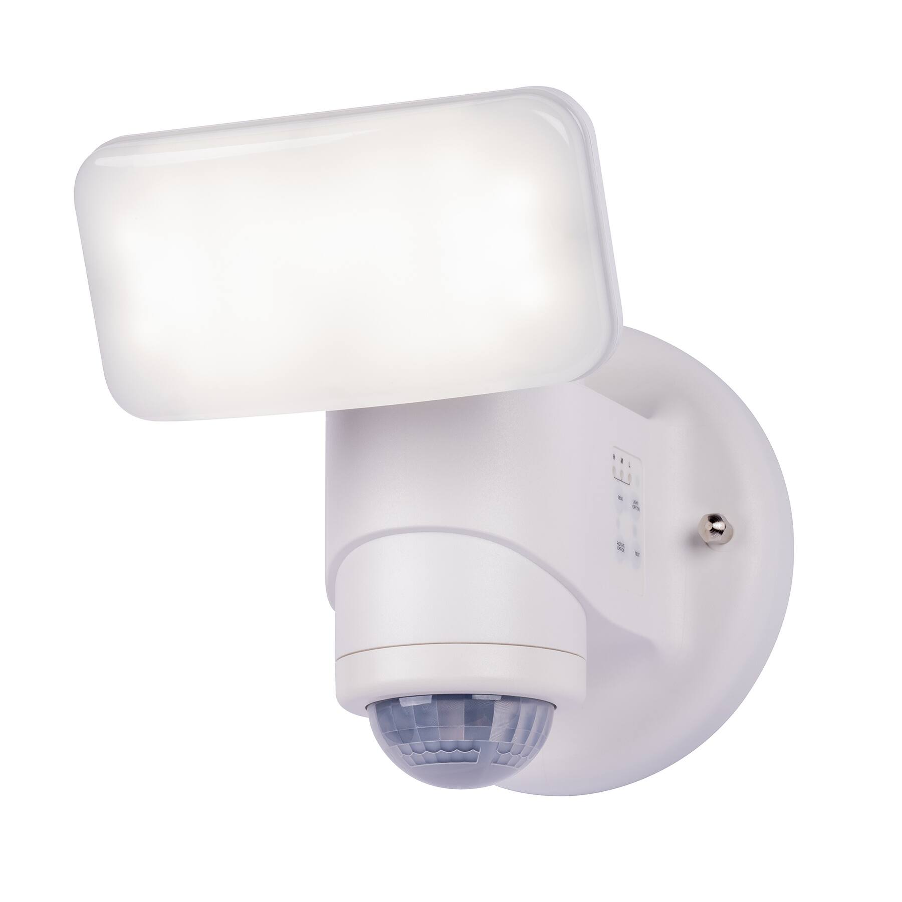 Angle. IQ America - Dynamic Tracking Wired Motion Security Light – 2000 Lumens Outdoor LED, White - White.