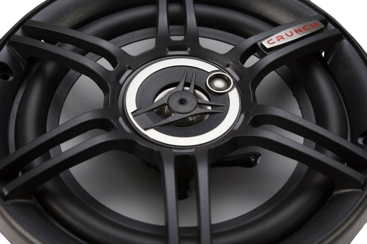 Alt View 10. Crunch - Crunch CS-653 300 Watts 6.5-Inch 3-Way 4 Ohms Steel Basket CS Speakers (12 Pack) - Black.
