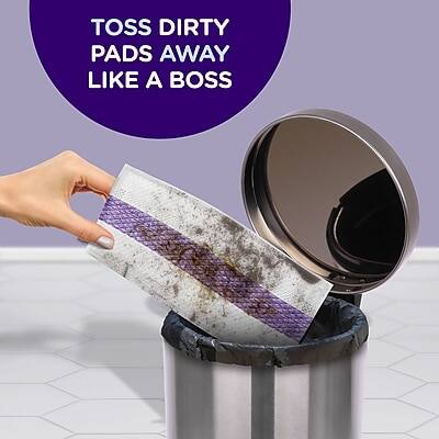 TOSS DIRTY PADS AWAY LIKE A BOSS