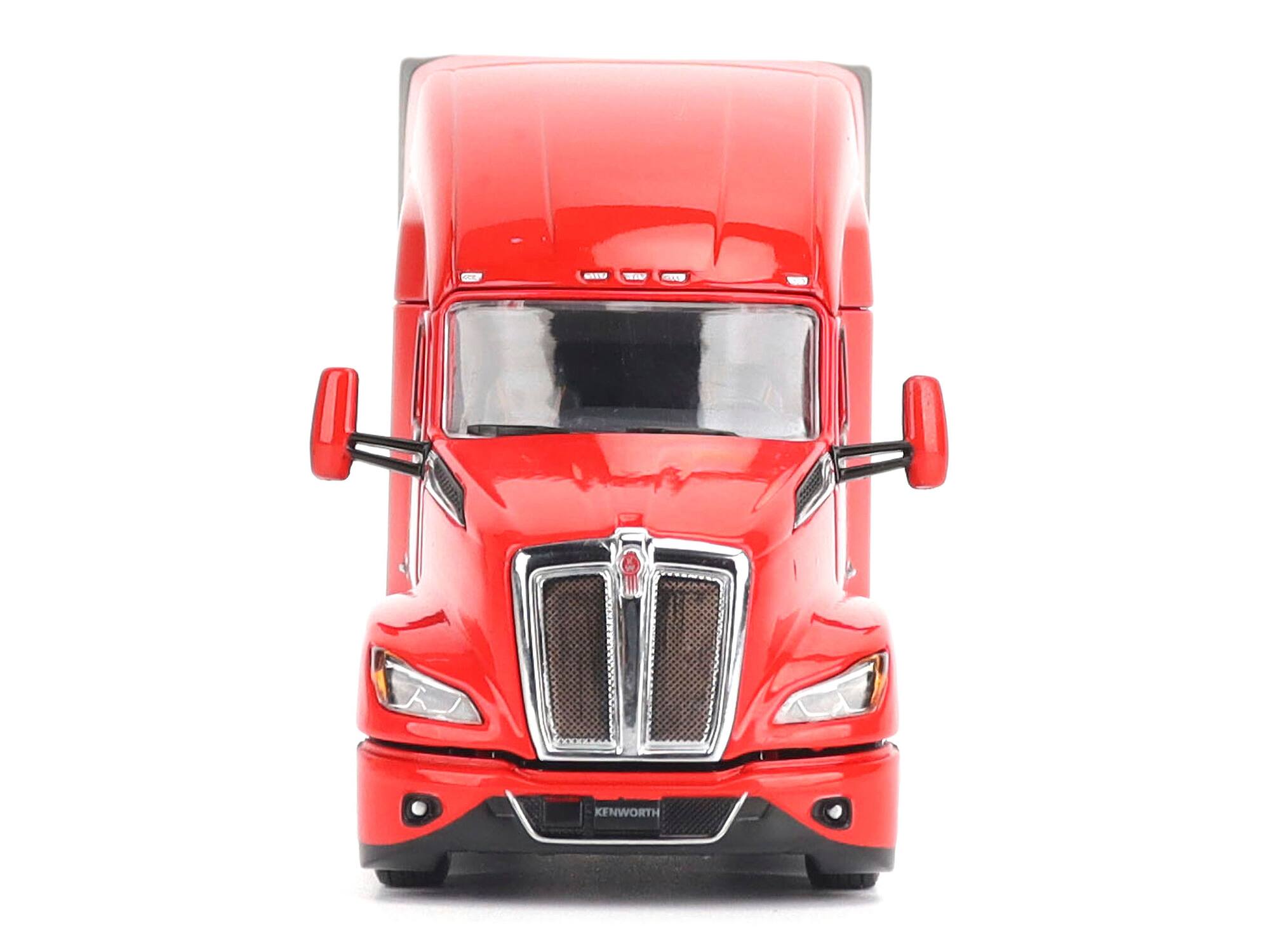 Alt View 5. Diecast Masters - Kenworth T680 76" High Roof Sleeper Cab Truck Tractor Viper Red "Transport Series" 1/50 Diecast Model by Diecast Masters.