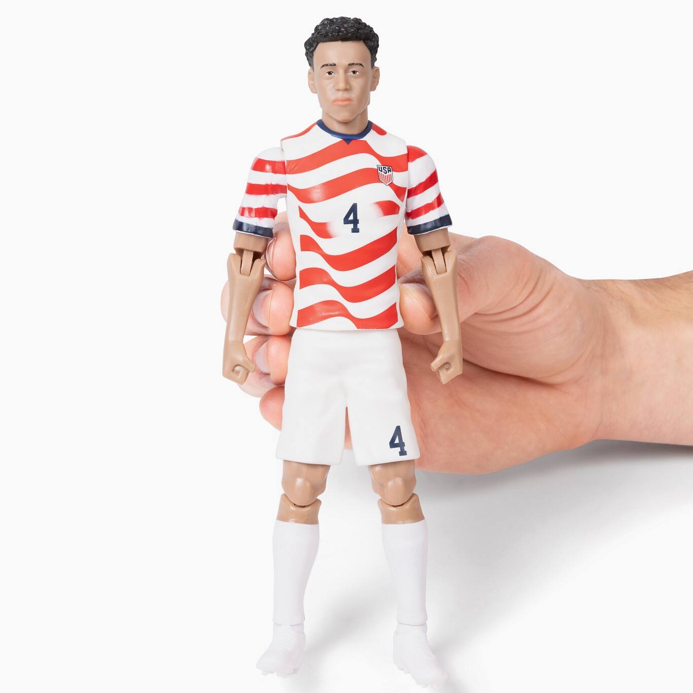 Alt View 3. Banbo Toys - Banbo Toys SOCKERS 2026 USMNT Tyler Adams (Home Jersey) 8" Collectible Soccer Action Figure.