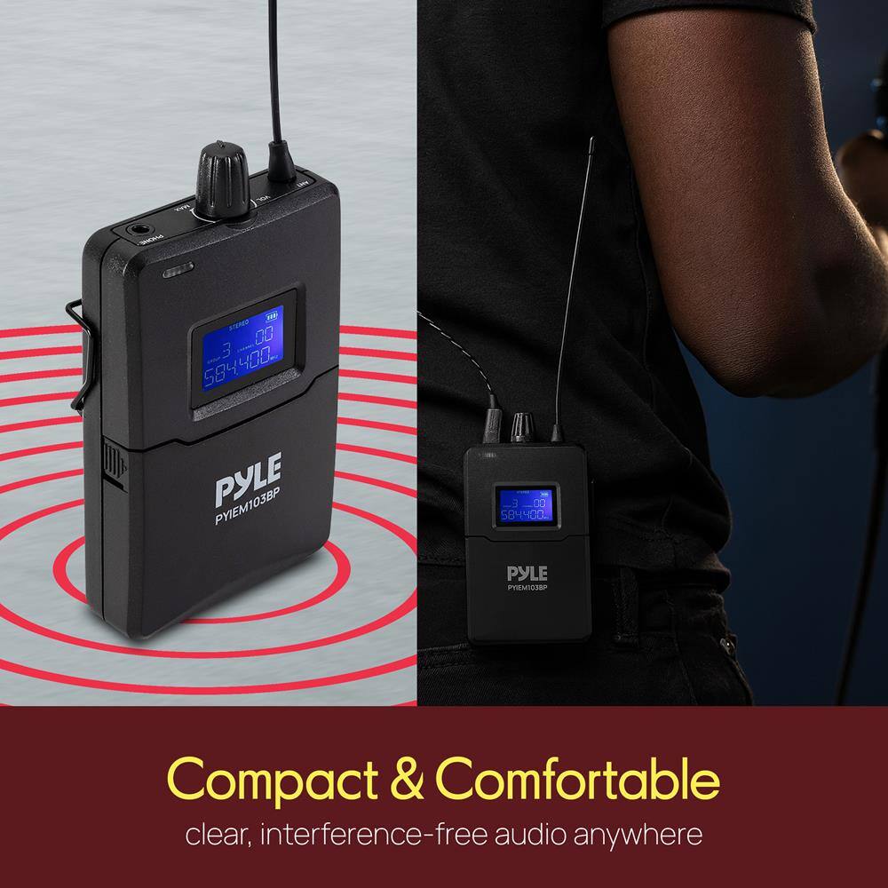 AU 00 3 4O 584400  
PYLE P103P D-D 584400L  
PYLE H138P  
Compact & Comfortable  
clear, interference-free audio anywhere