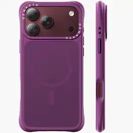 Ornarto - for iPhone 18 Pro Case 6.3", Slim Shockproof Translucent Matte Phone Case with MagSafe - Dark Cherry