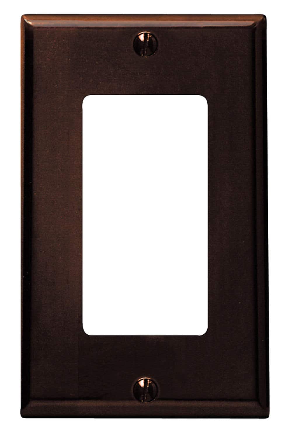 Leviton - Decora 1 gang Thermoset Plastic Decorator Wall Plate 1 pk - Brown
