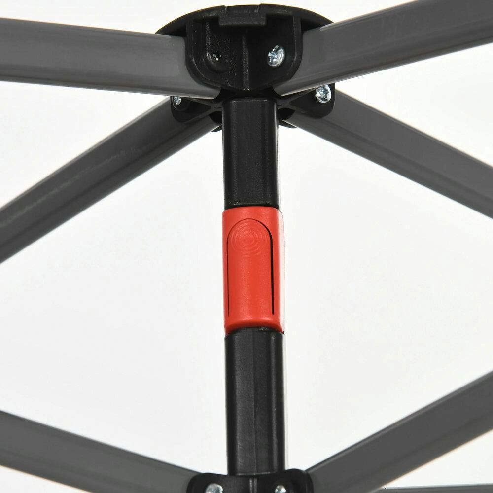 Alt View 5. Spaco - Spaco 10x10 Pop Up Canopy Tent with Netting, Adjustable Height, Easy Setup - Cream White.