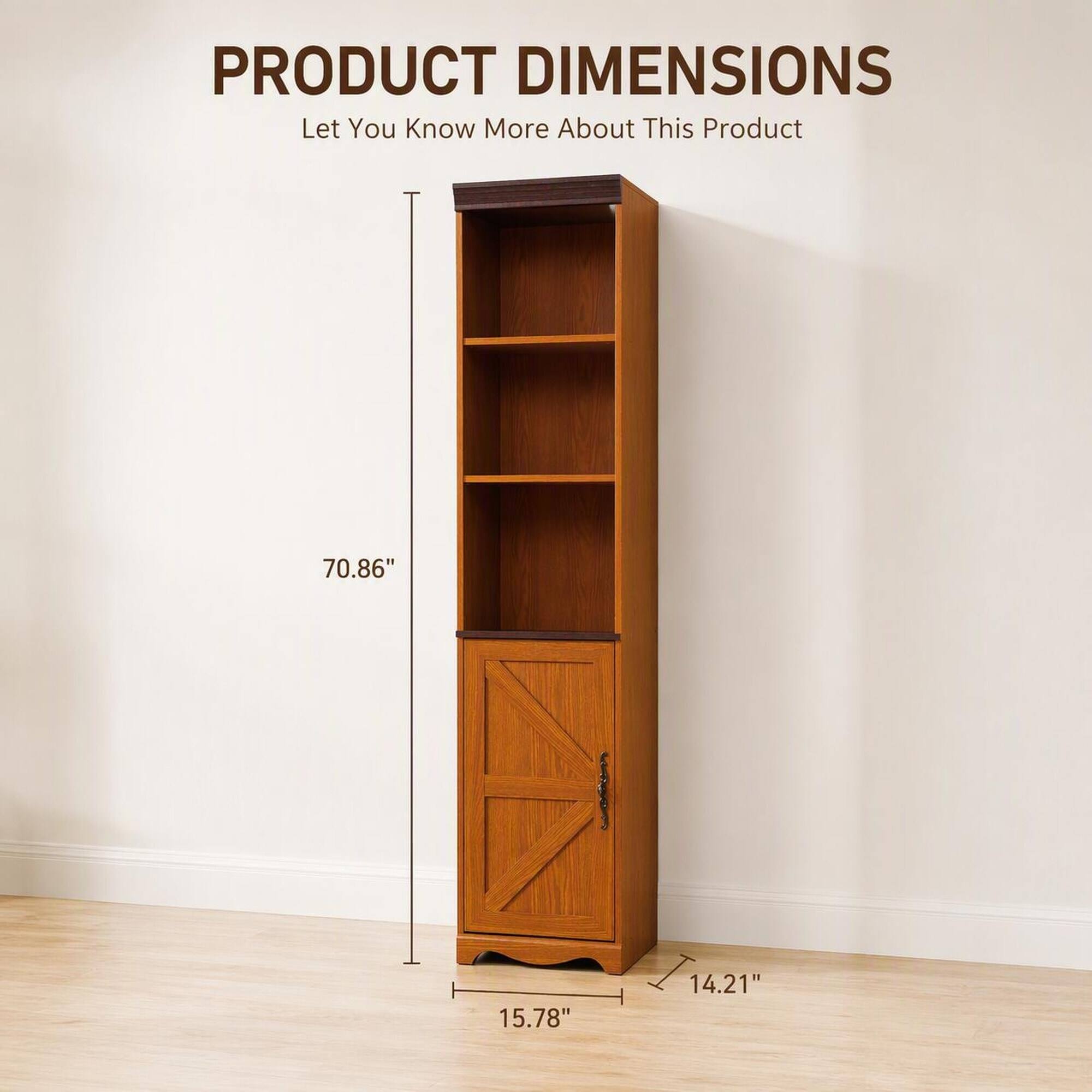 PRODUCT DIMENSIONS Let You Know More About This Product

70.86"
15.78"
14.21"