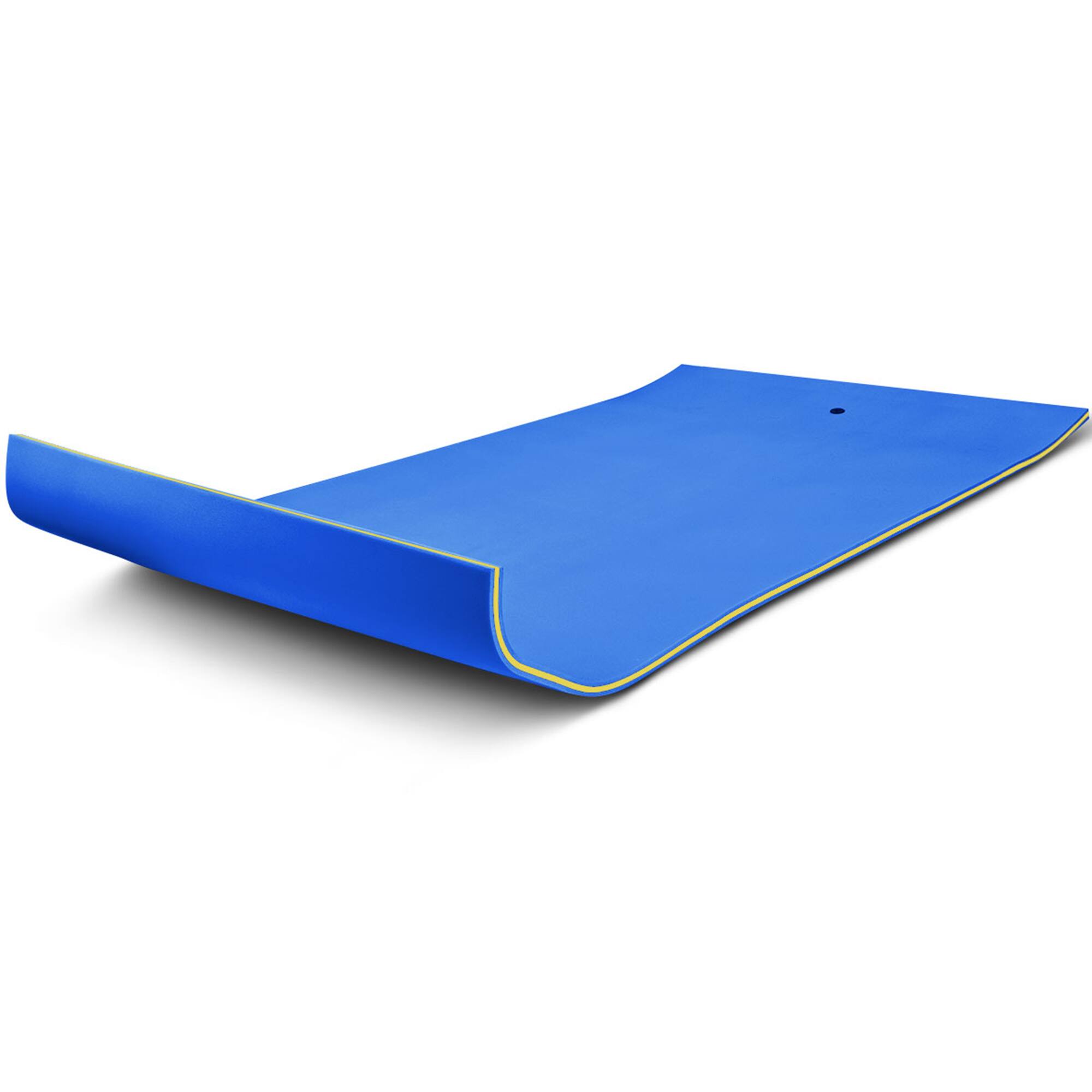 Alt View 9. Gymax - Gymax 12' x 6' Floating Water Pad Mat 3-Layer Foam Floating Island for Pool Lake Blue - Blue.