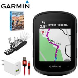 Garmin - Edge 540 GPS Cycling Computer, Device Only w/ Deco Gear Master Guide Bundle - Black
