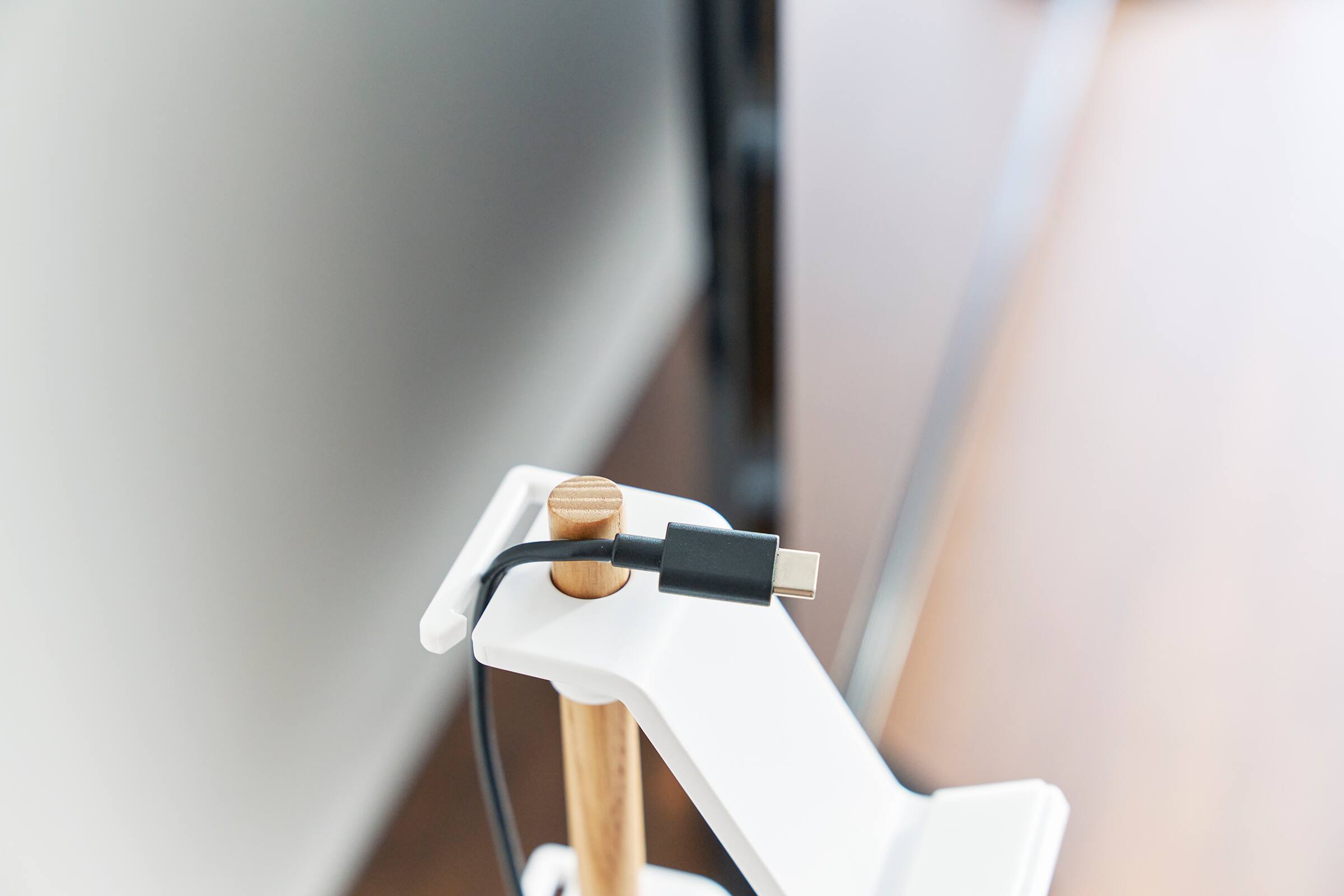 Alt View 2. Yamazaki Home - Controller Stand - Steel + Wood.