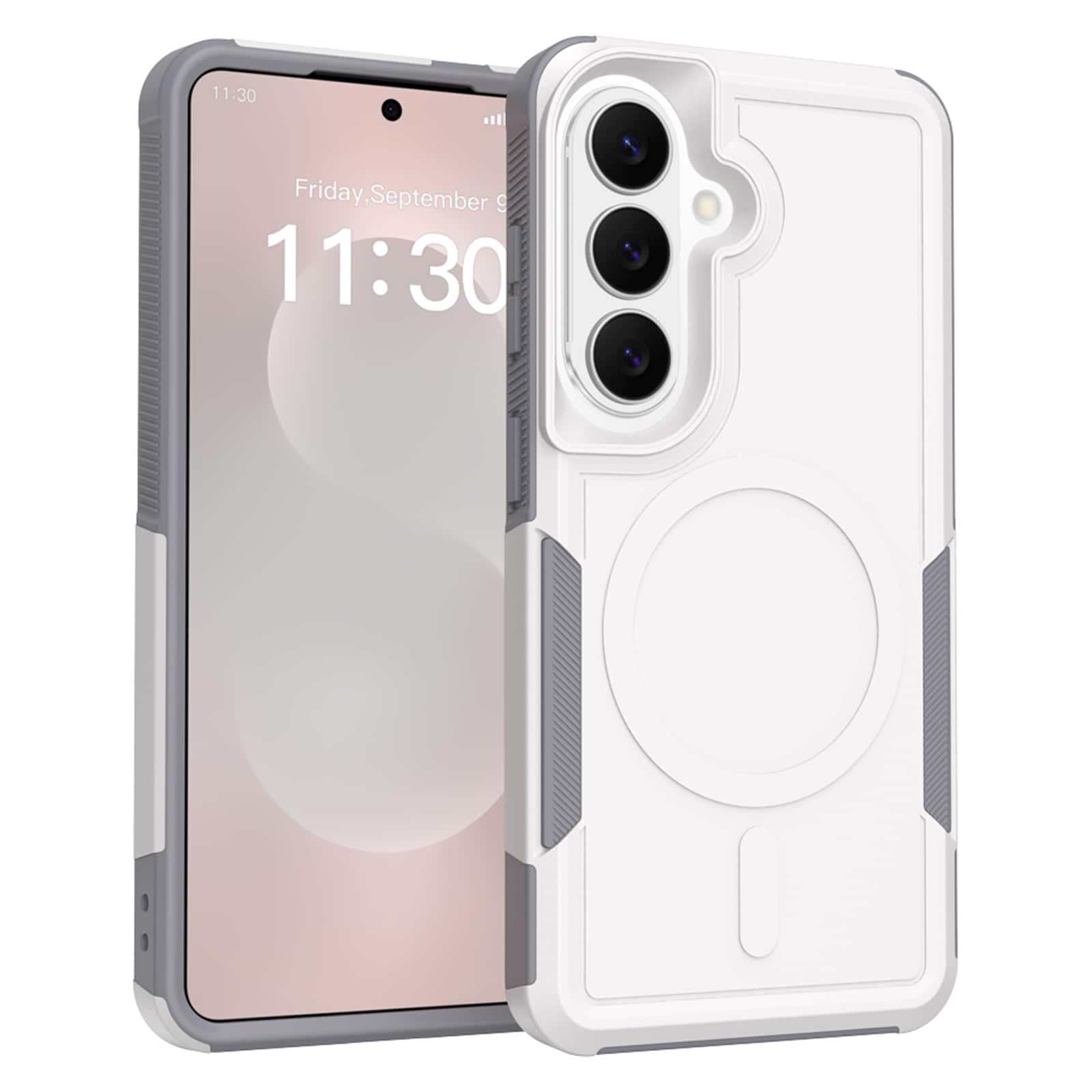 Dteck - Magnetic Case for Samsung Galaxy A16 5G, Compatible with MagSafe Wireless Charging, Heavy Duty Shockproof Rugged Cover - White price history on PriceWatchPro