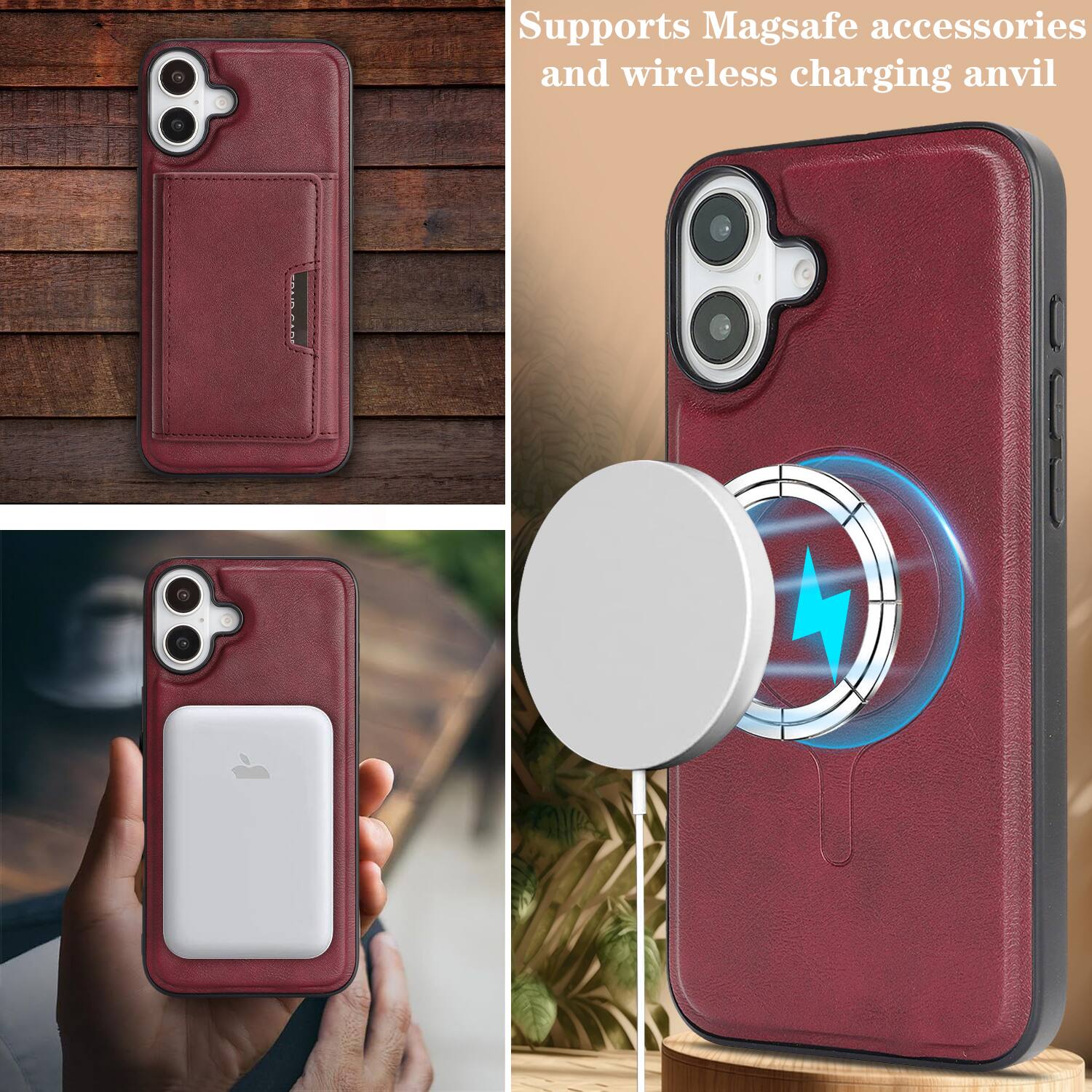 Supports MagSafe accessories and wireless charging anvil