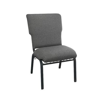 Front. Flash Furniture - Advantage Church Chair, Fossil (EPCHT113) - Fossil Fabric/Black Frame.
