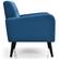 Alt View 14. Costway - Accent Upholstered Single Sofa Home Office Armchair with Wooden Legs (Set of 2) - Blue.