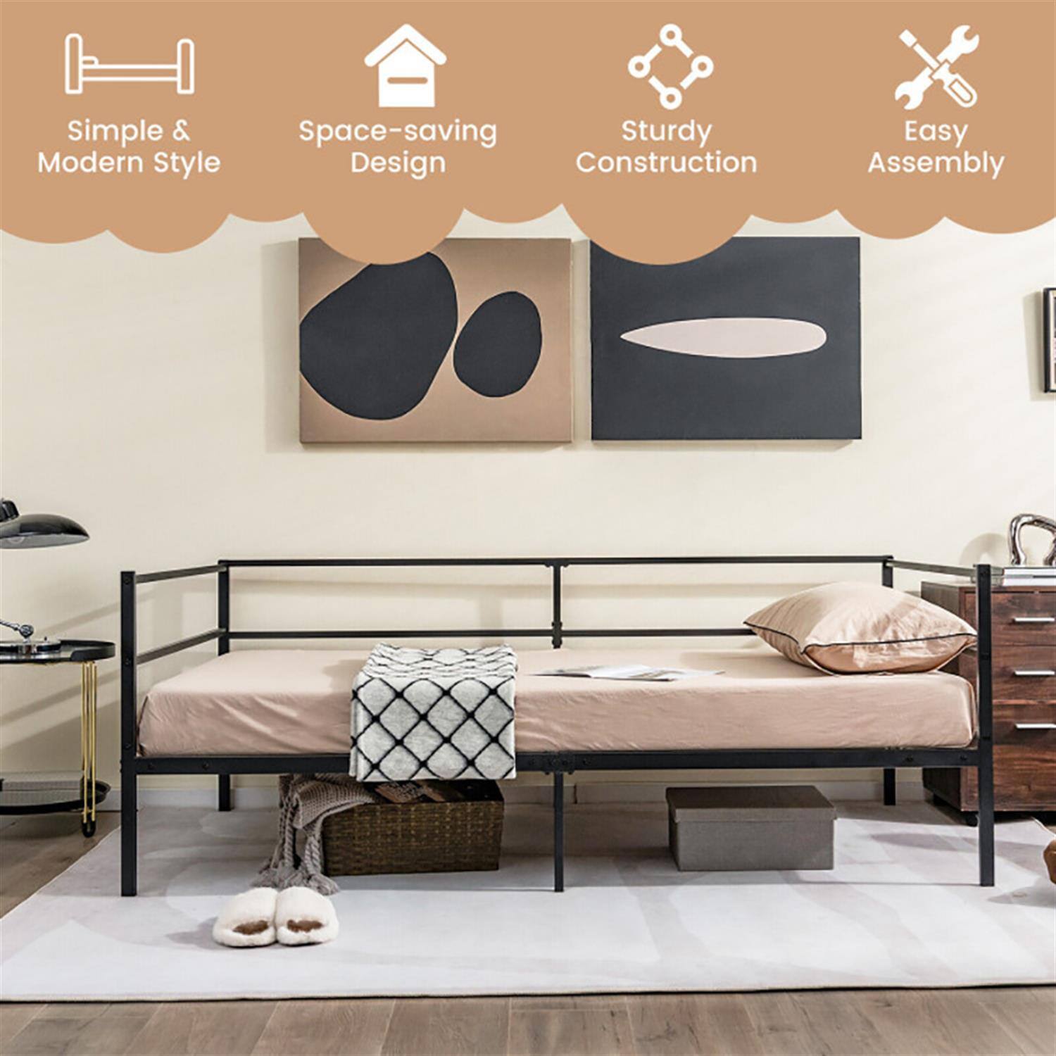 Simple & Modern Style  
Space-saving Design  
Sturdy Construction  
Easy Assembly