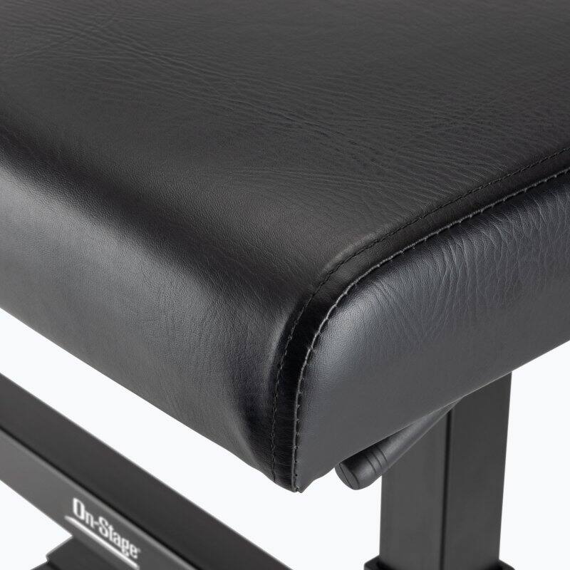 Angle. On Stage Stands - On-Stage KB5503B Height Adjustable Keyboard Bench - Black.