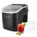Front. MegaChef - MegaChef 26 Pound Countertop Bullet Ice Maker in Black with Basket and Scoop - Black.