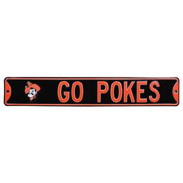 Authentic Street Signs - Oklahoma State Cowboys 6'' x 36'' Steel Street Sign - Multicolor