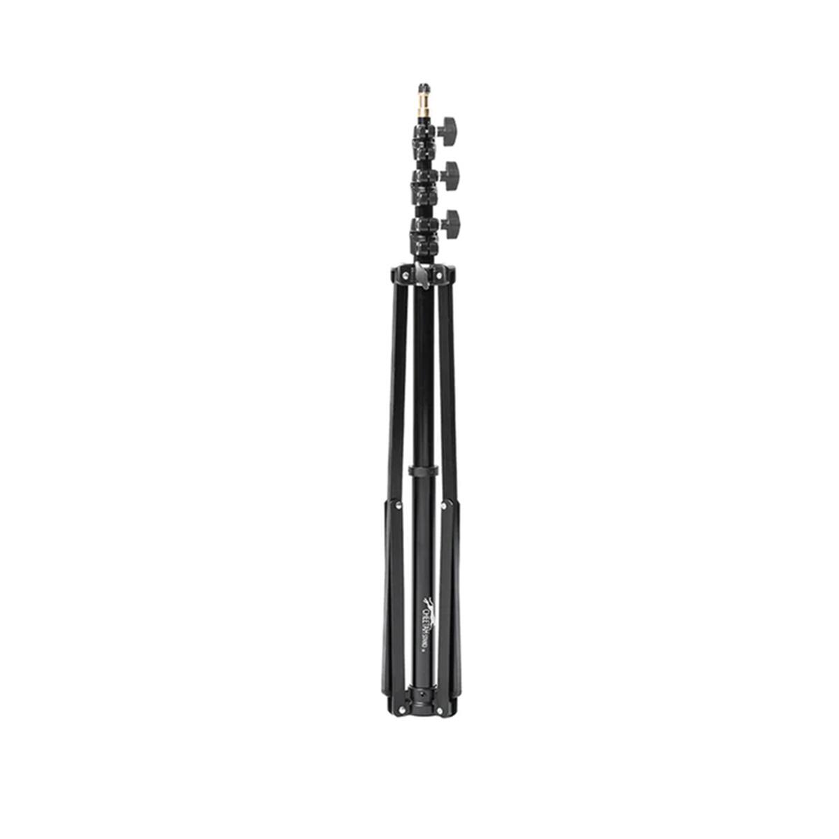 Alt View 1. CheetahStand - CheetahStand C8 - 3 Section Aluminum Light Stand, 29" to 96" Height - Supports up to 6 lbs., Black.